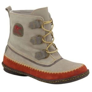 Sorel Joplin Suede Moccasin Ankle Lace Up Boots 9